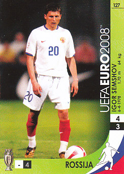 Igor Semshov Russia Panini Euro 2008 Card Game #127
